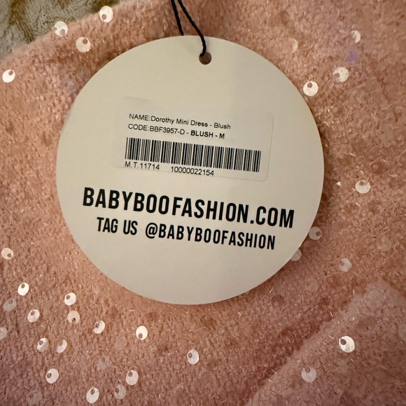 Sparkling Pink Mini Dress - Picture 5 of 7